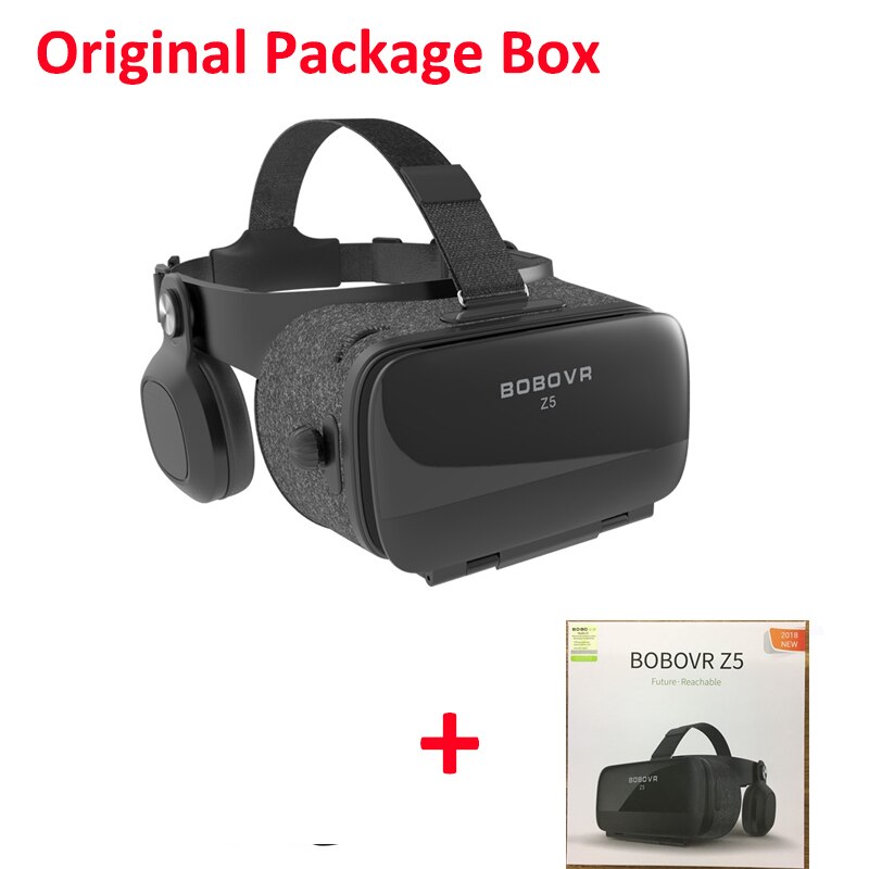 Bobo Bobovr Z5 Casque VR Virtuelle Realität Gläser 3D Brille Headset Helm Für Smartphone Clever Telefon Viar Fernglas Video Spiel: VR mit Kasten