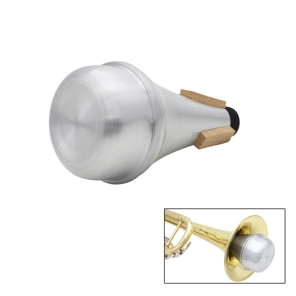 Aluminium Trompet Mute Lichtgewicht Aluminium Rechte Mute Voor Jazz Jazzy Trompet Muffer Voor Optredens