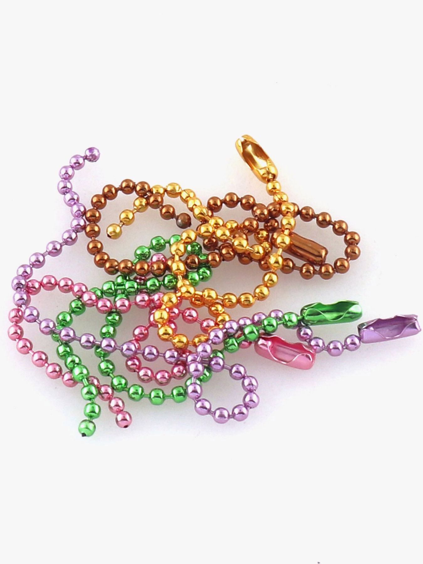 10Pcs Ball Chain With Connector Clasp 2mm Ball Chains Bracelet Chain Choices of Ball Chain Bulk Chain Jewelry Finding