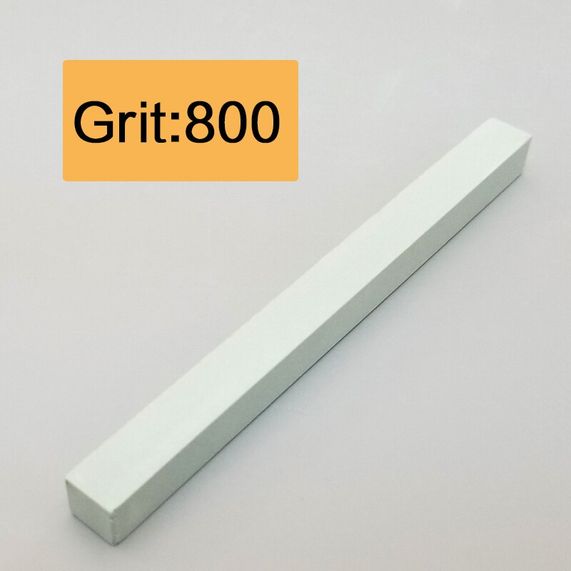 white corundum square strip sharpening stone sharpener fixed angle sharpener for whetstone knife sharpner kitchen tools: 800 grit