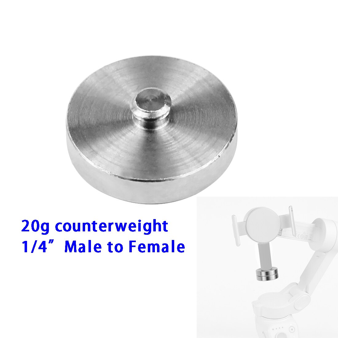 Handheld Gimbal Counterweight Calibration Balance Weights for DJI Osmo Mobile 3 4 OM4 Ronin SC Zhiyun Smooth 4 Moza for BMPCC 4K: Blue