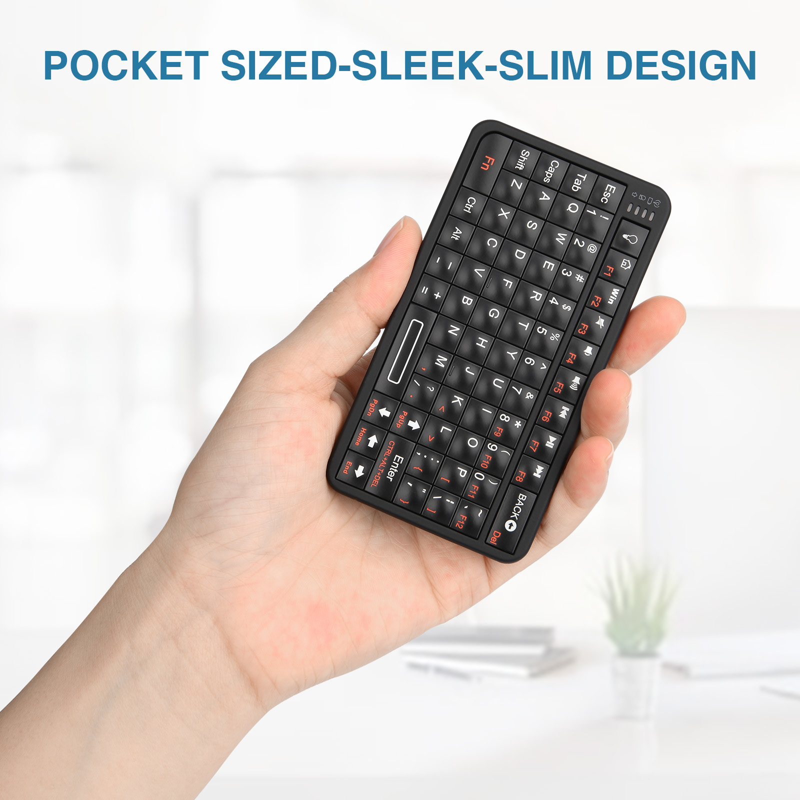 Rii 518BT teclado Bluetooth Mini teclado inalámbrico ratón panel táctil remoto para Android TV Box PC