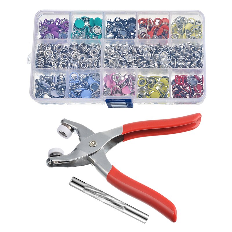100 stuks mini knoop gesp diy poppenkleding metalen gesp drukknoop kleding naaiknoop babyknoop / drukknopen klauwgereedschap