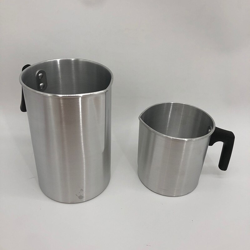 Jarra de fusión de cera de acero inoxidable, jarra para derretir jabón y velas, jarra para espuma de leche, DIY, 1,2/3L