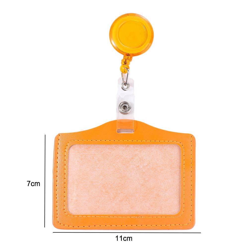 Pull Badge Holder School Supplies Transparent Card Cover Bus Card Holder Credit Cards Protector Student Card Sleeves