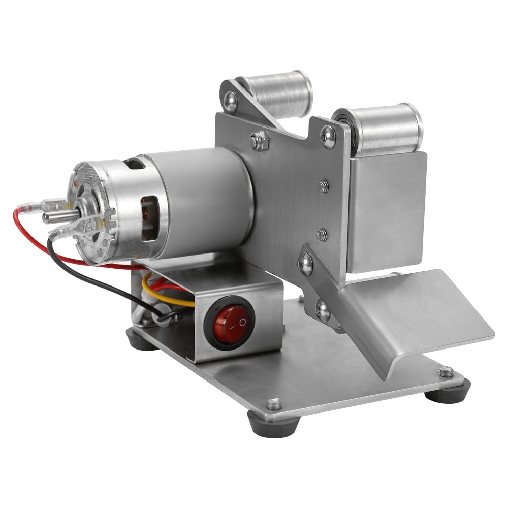 Mini Electric Belt Sander Multifunctional Grinder DIY Polishing Grinding Machine Cutter Edges Sharpener Grinding Machine