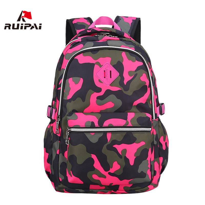 RUIPAI Camouflage Borse Da Scuola Per i ragazzi Adolescenti Ragazze Primaria Ortopedico di Scuola Dei Bambini Zaini Borse Da Viaggio Del Computer Portatile Mochila: Default Title