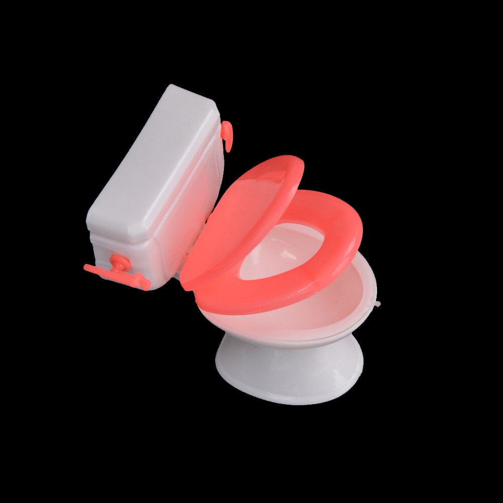 1Pcs Plastic Wc Pop Speelgoed Badkamer Meubelen Prinses Oceaan Namens Tool Pop Accessoires