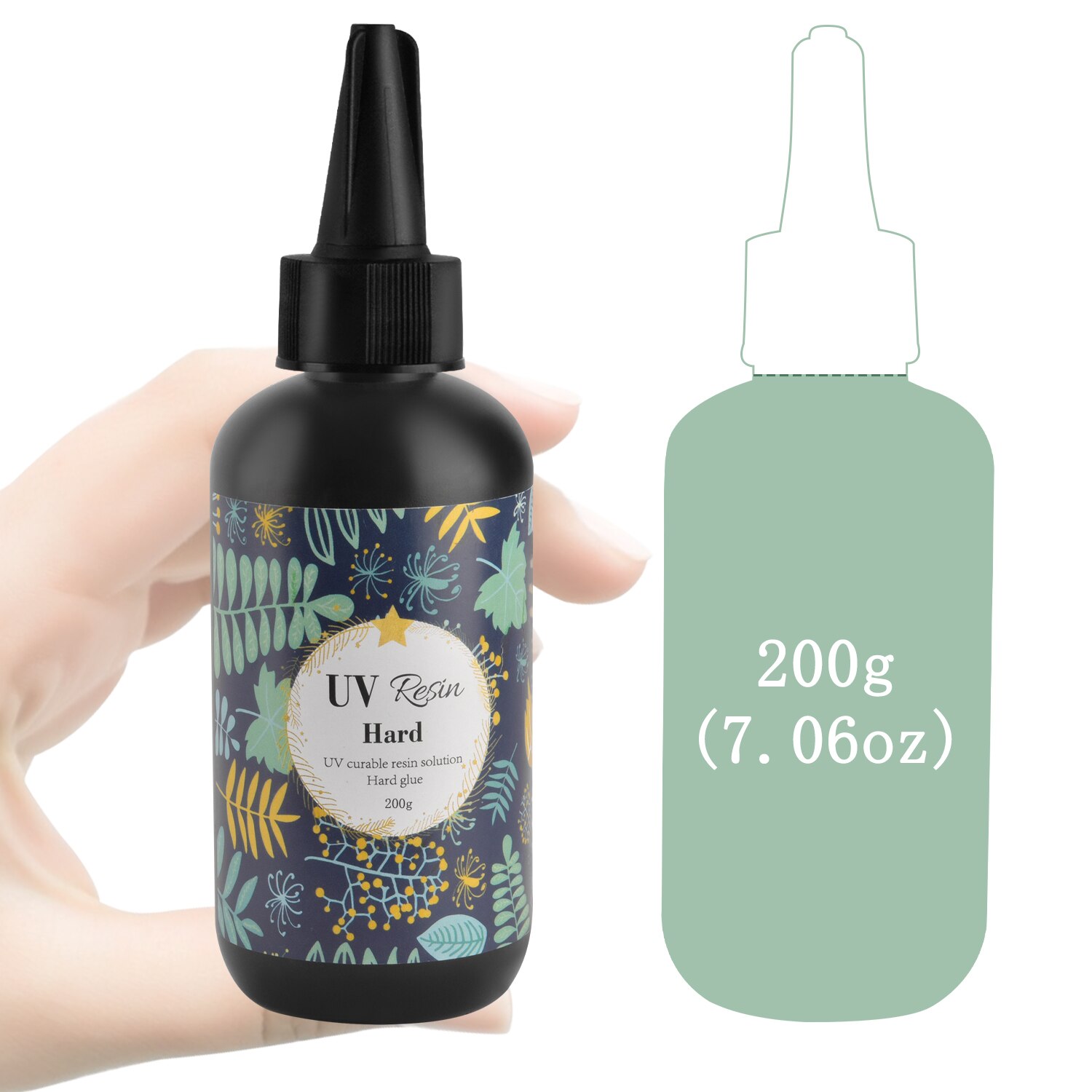 100g/200g UV Harz Kleber Uv-härtende Solar- Heilung Sonnenlicht Aktiviert Harte DIY Schnell Trocknend Nicht-giftig Für Schmuck Harz Gel