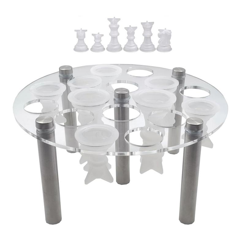Schachfigur bilden Halfter Acryl Schachfigur Halfter 5 Beins tützen stehen für Epoxidharz formen Schach zubehör zum Gießen