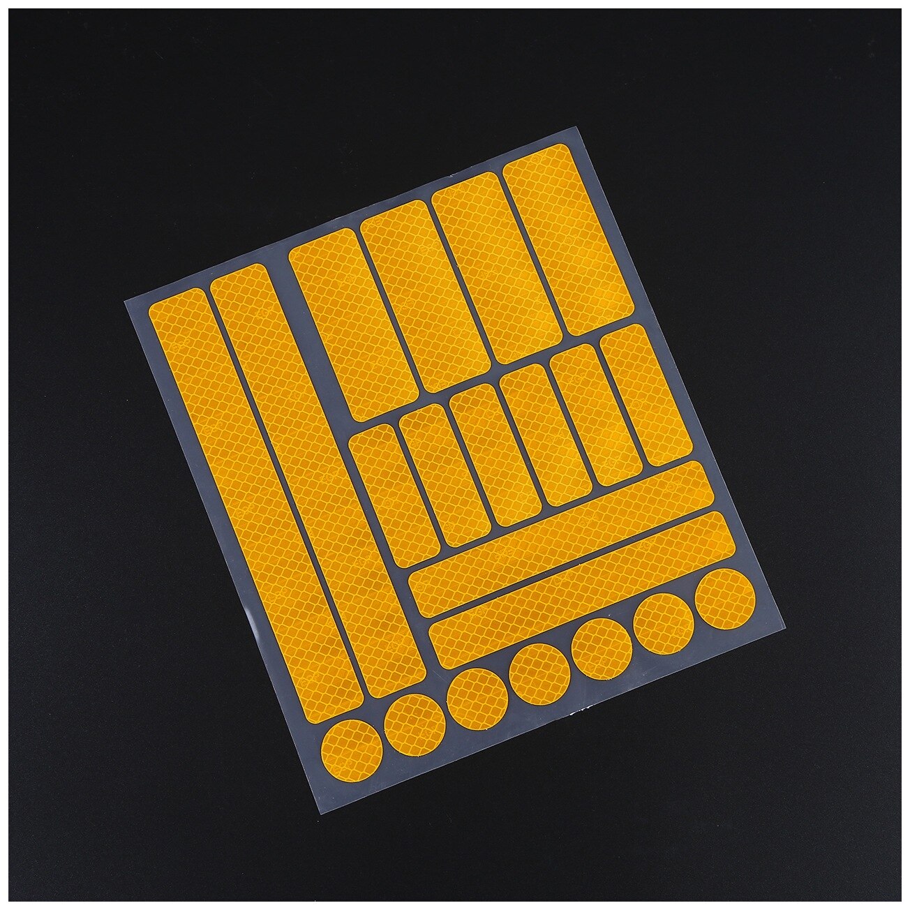 21*23cm Bike Safety Reflective Stickers for Motorcycle Bicycle Reflective Decor Tape Cycling Warning Stickers: Yellow