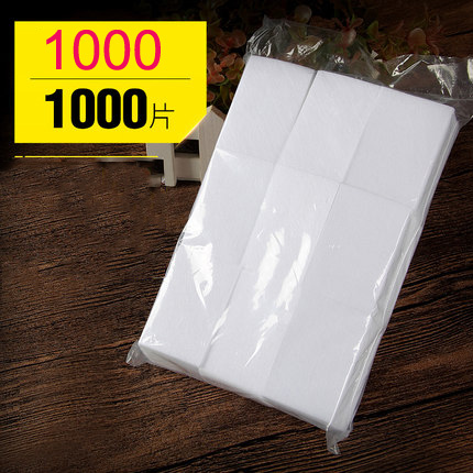 100/500/1000 szt. Zmywacz robić paznokci bawełniane niestrzępiące się chusteczki robić czyszczenia papierowa podkładka żel robić manicure lakieru robić usuwania płatki kosmetyczne: Srebrny