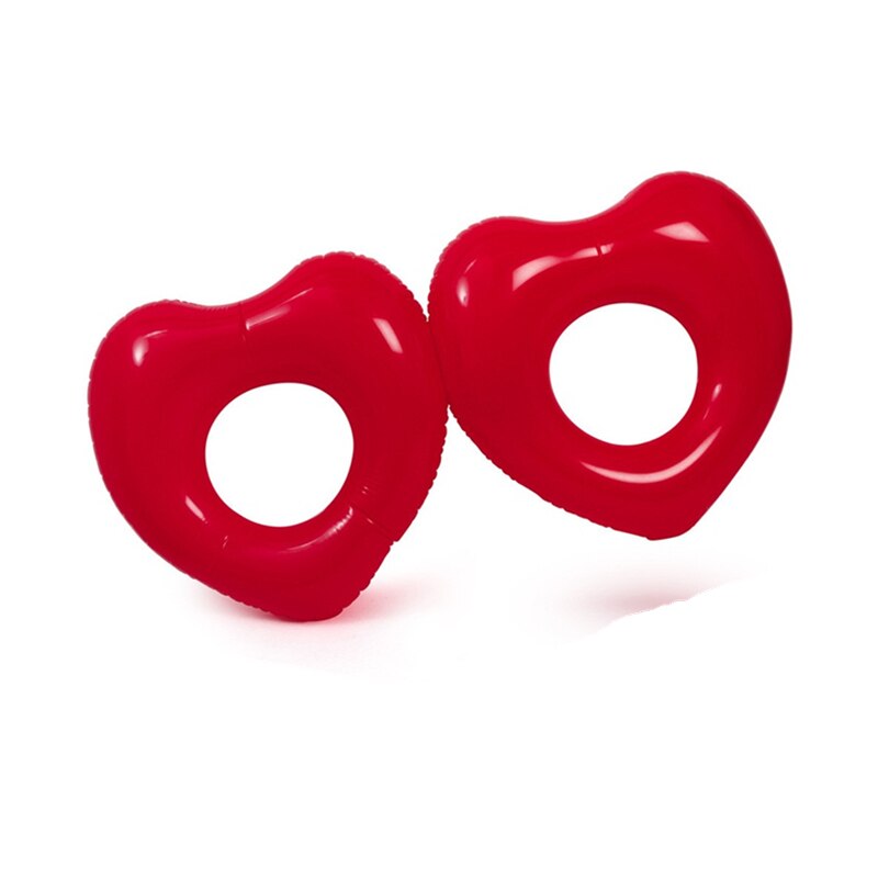 150cm lato nadmuchiwane serce kształt basen kąpielowy pływa tratwa dmuchane materace pływanie zabawa sportowy wodne zabawki plażbyć winnym dla dorosłych