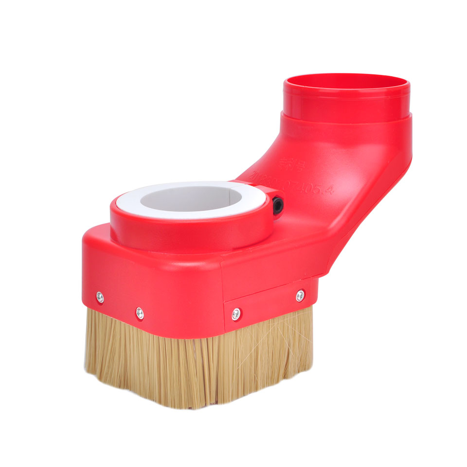 Daedalus CNC Router Dust Shoe CNC Dust Cover Spindle Engraving Milling Machine Brush Cleaner Woodworking Tools: 70MM / Red