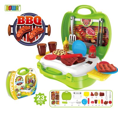 8 arten freundlicher Simulation Spielzeug Anzug Küche Kochen Utensilien freundlicher Kosmetik Spielzeug Abs Kunststoff Spielen Haus Rucksack Kasten: 6