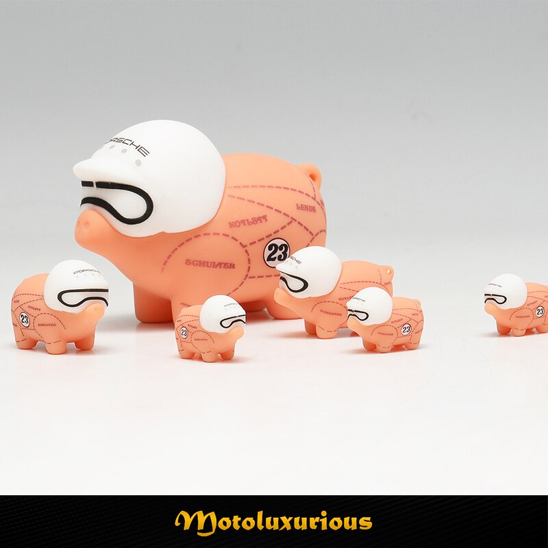 Pink pig super cute doll 64 / 43 / 18 ratio silica gel color box packaging can be placed