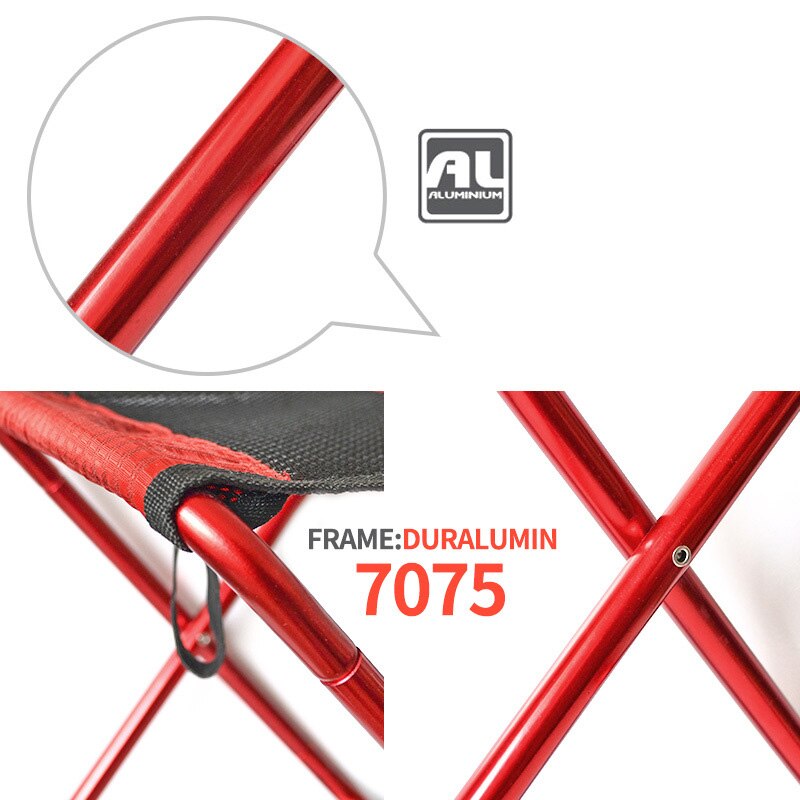 Camping Stoel Vissen Stoel Ultralight Computer Picknick Bbq Strand Stoelen Aluminiu Legering Outdoor Camping Accessoires