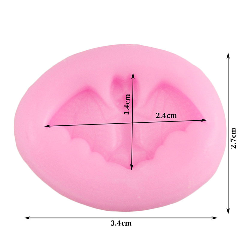 Diy Halloween Vleermuizen Fondant Siliconen Mallen Taart Decoreren Gereedschappen Snoep Polymeer Klei Chocolade Gumpaste Mallen