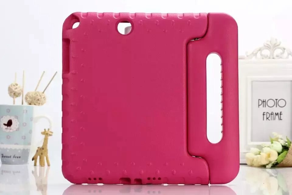 For Samsung Tab A 9.7 Tablet Case for Samsung Galaxy Tab A T550 T555 SM-T550 9.7&quot; Shockproof EVA Stand Cover Protector Shell: rose red