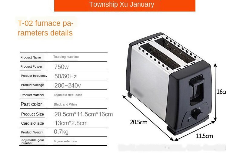 Automatic Toaster Multi-Function Breakfast Maker