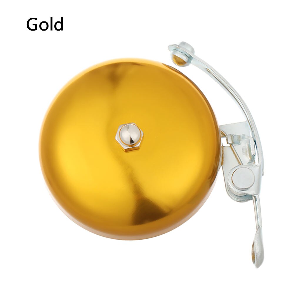 Universal Retro Gold Silver Brass Bicycle Bell Safety Warning Sound Loudly Horn Bell Mountain Bike Cycling Reminder Accessory: gold