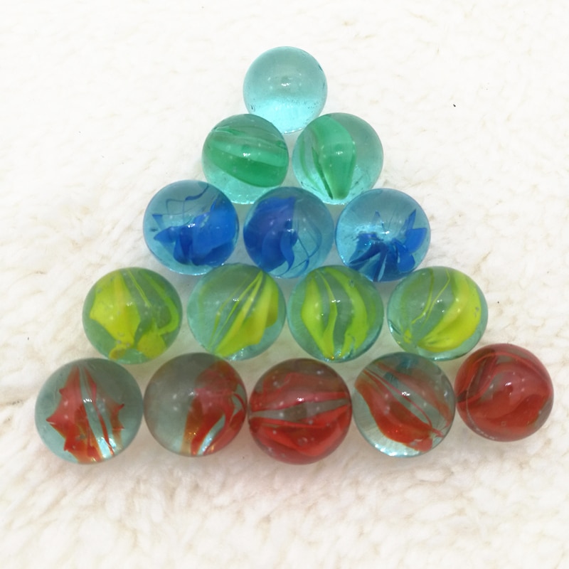 20PCS 25mm Glas Ballen Flipperkast Woondecoratie Clear Knikkers Bedels Vaas Aquarium Speelgoed voor Kinderen Volwassenen