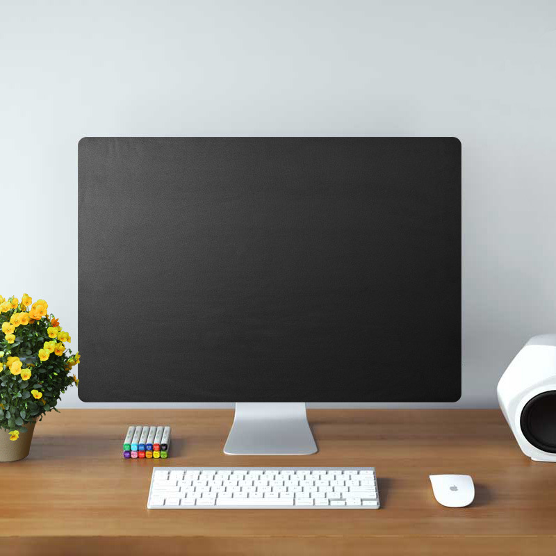 Black/Silver stretch Computer Monitor Dust Cover Protector with Inner Soft Lining for Apple iMac LCD Screen Dust Cover