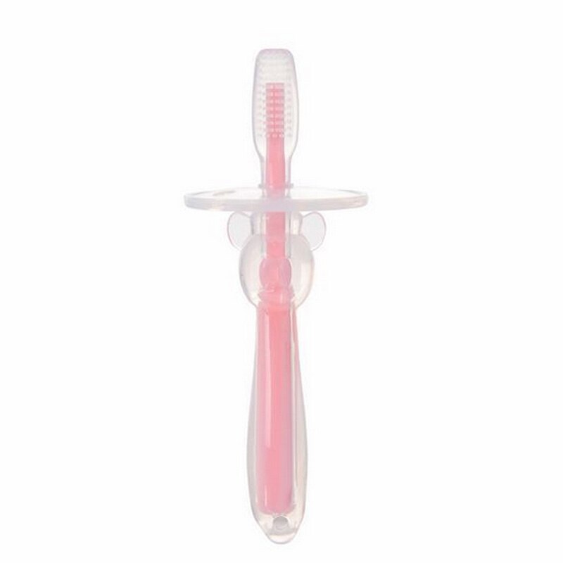Brosse à dents en Silicone souple pour bébé | Brosse à dents à poils et dents cadulées, soins buccaux pour les soins de bébé, 1 pièce