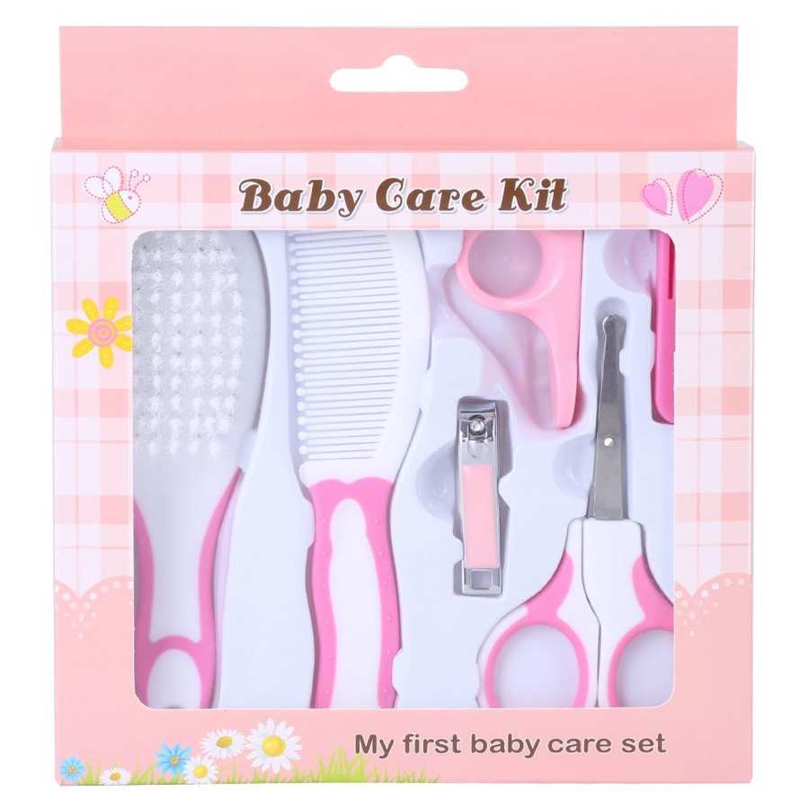 6 Stuks Gereedschap/Blauw (Optioneel) Baby Grooming Kit Voor Verpleging Baby Heath En Grooming: Roze
