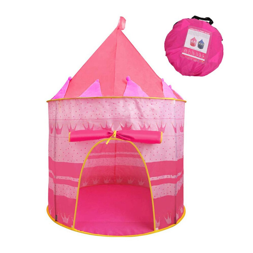 Foldbart bærbart prinsesse slot tyl børn børn spil telt udvikle udendørs indendørs yurt slot legehus legetøj