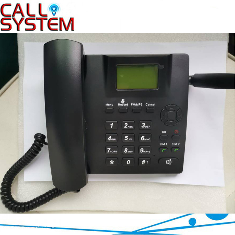 Wireless Quadband GSM Desk Phone 850/900/1800/1900MHz White Color