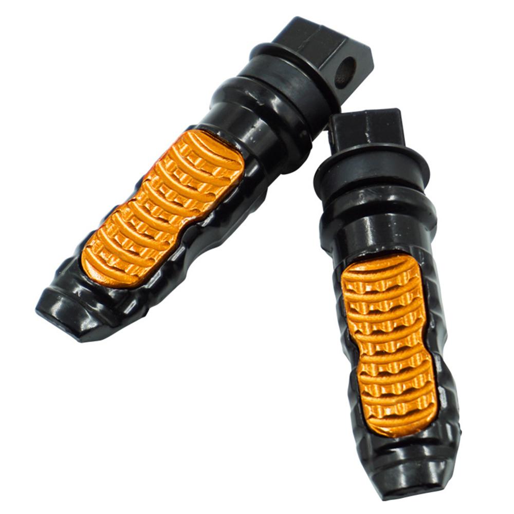 Reposapiés Universal de aluminio para motocicleta, pedales traseros para moto, modificación de Pedal, 2 unids/set por juego