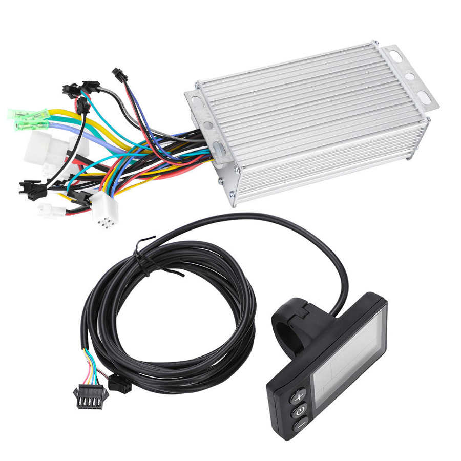 24v 36v 48v 60v 450w 500w 1000w elcykel scooter controller lcd display panel e-cykel børsteløs controller sæt e-cykel dele