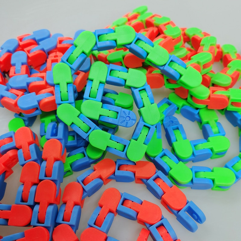 Decompression Fidget Toys Wacky Tracks Chain Anti Stress Toy Sensory Toy Autism Needs Squishy Stress Reliever Toys