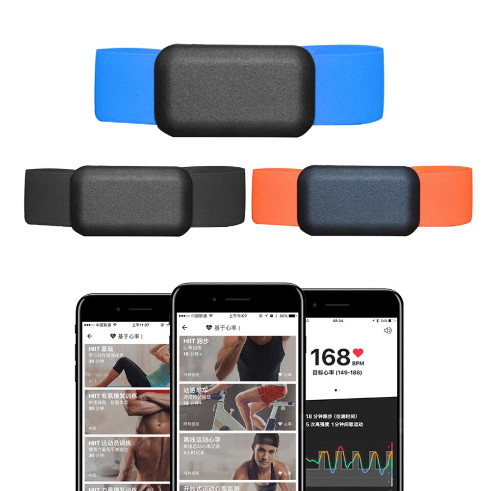 Heart Rate Monitor Sport Running Sensor Adjustable Chest Strap For Wahoo Garmin Polar Connected Outdoor Band