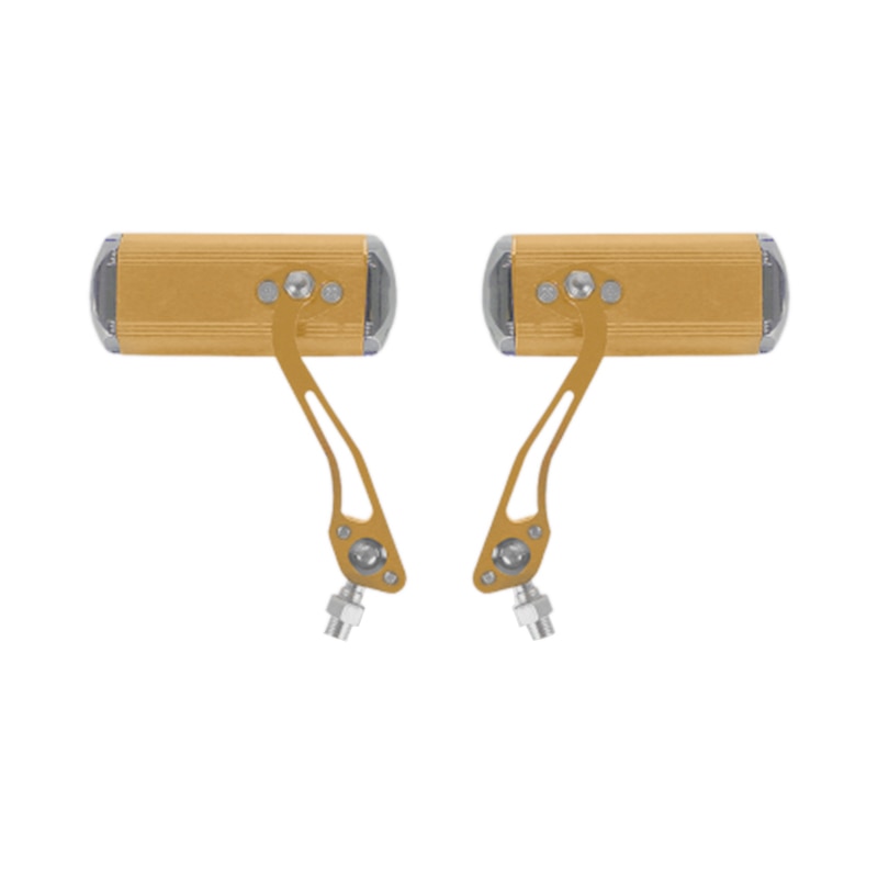 2Pcs 360 ° Graden Draaibare Fiets Achteruitkijkspiegel Mountain Racefiets Lichtgewicht En Onbreekbaar Hoge Sterkte Zonder Clip: gold
