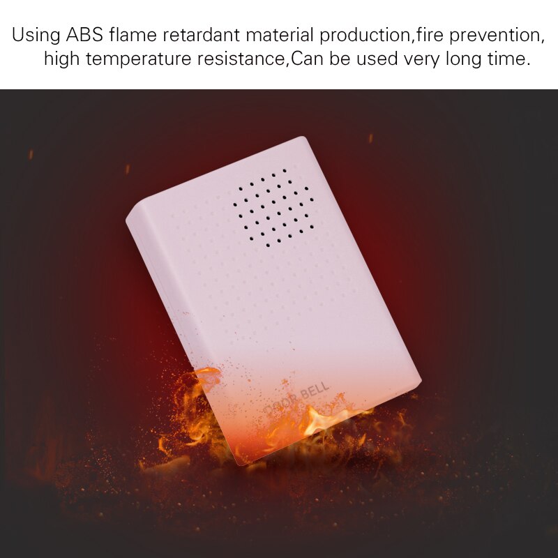 Wired Door Bell Access Control Accessories DC 12V with 4 Wires Ding Dong Sound Plastic Waterproof Fireproof for Door Lock System