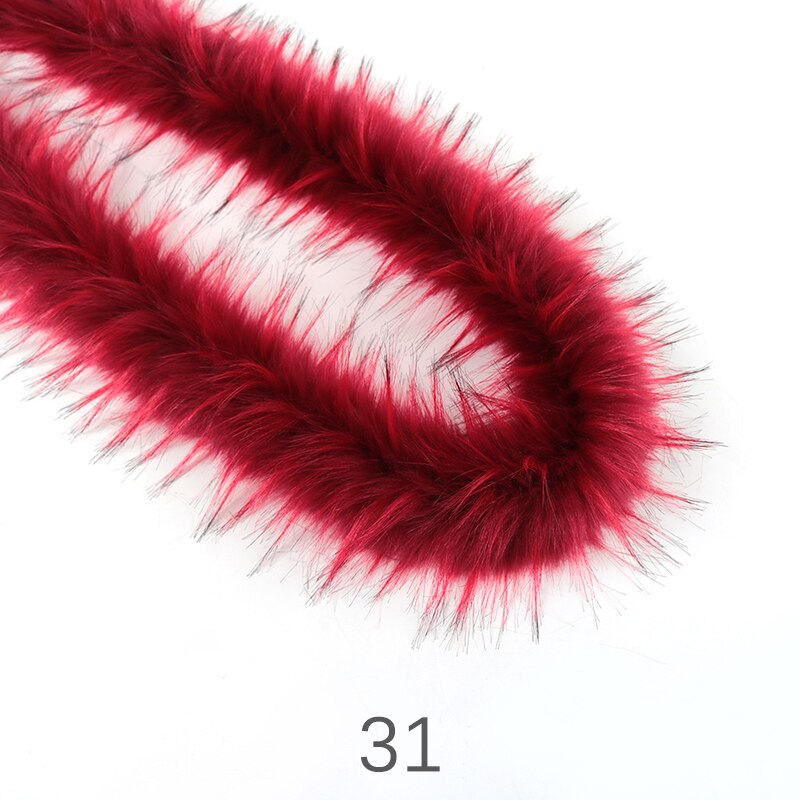 Kunstmatige Konijnenbont Lint Harige Tapes 100Cm Diy Kleding Naaien Pluizige Bekleding Trimmen Stof Thuis Party Decor Naaien Kostuum: 31