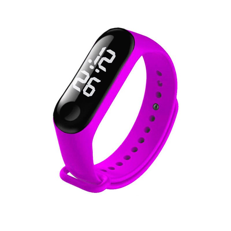 Reloj Digital femenino para Mujer, Relojes Digitales femeninos, Zegarek Damski, femenino, Bayan Kol Saati: purple