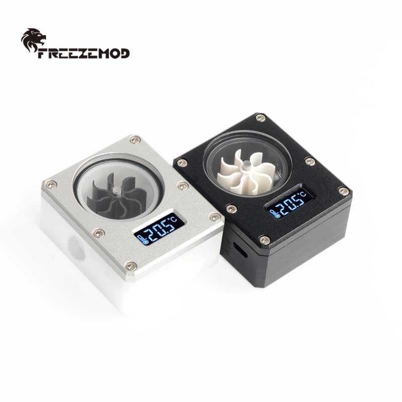 FREEZEMOD flow meter PC, Temperature display tachometer VA LCD screen
