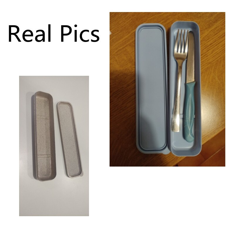 Tableware Storage Box Spoon Storage Box Chopsticks Box Straw Box Household Supplies Solid Color Nordic Style Portable