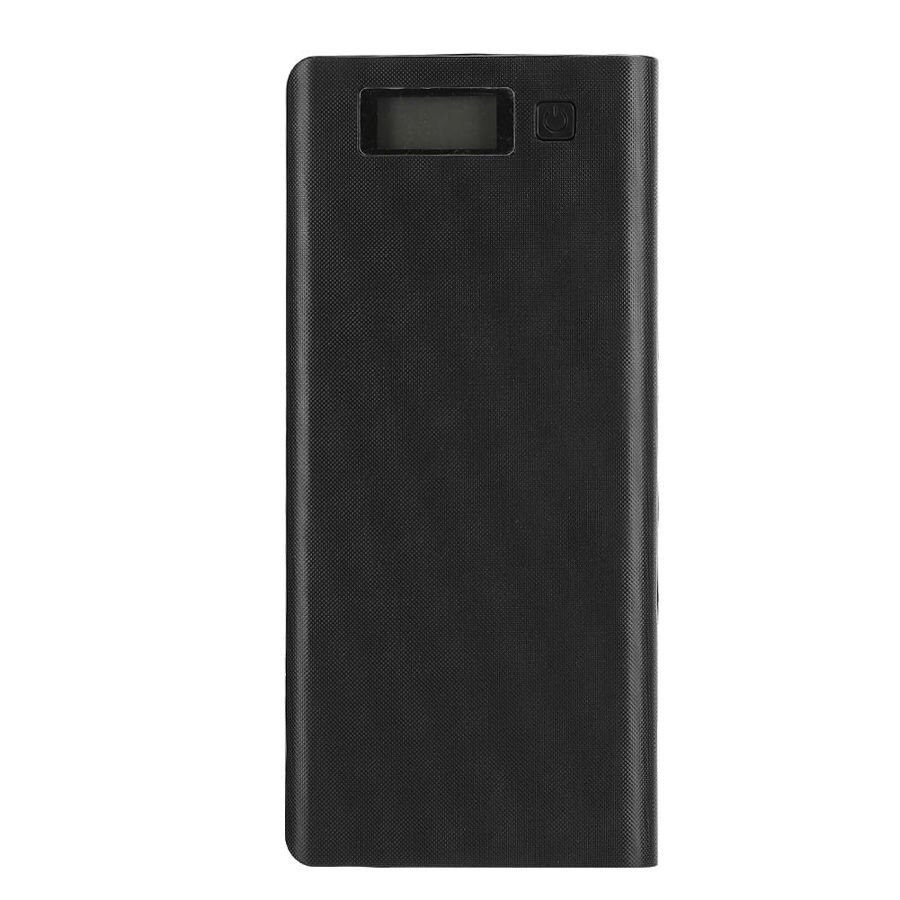 Powerbank caso 8x18650 caixa de bateria portátil fonte de energia sem soldagem jacking diy power bank escudo kit acessório poetable diy: Black