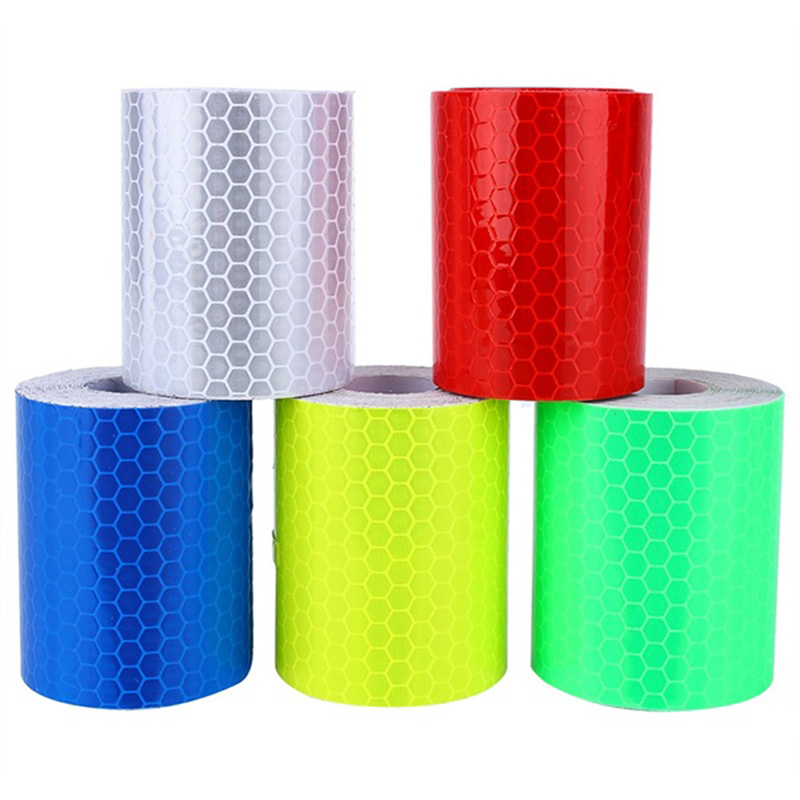 100 cm X 5 cm Warnband Reflektierende Film Auto Sicherheit markieren Reflektierende Streifen Aufkleber Warnung Licht Reflektor Schutz Aufkleber