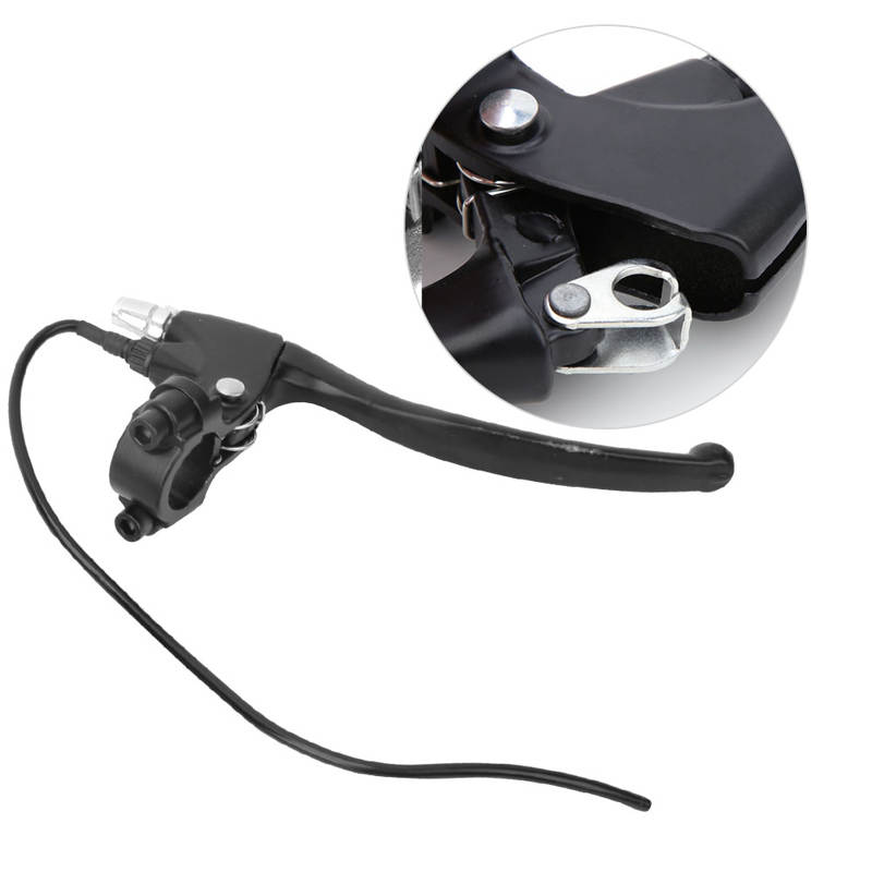 1 Pair E-Bike Brake Lever with 2 Wires Left & Right Electric Rear Brake Lever Handle Bar Grips for Most Electric Bikes