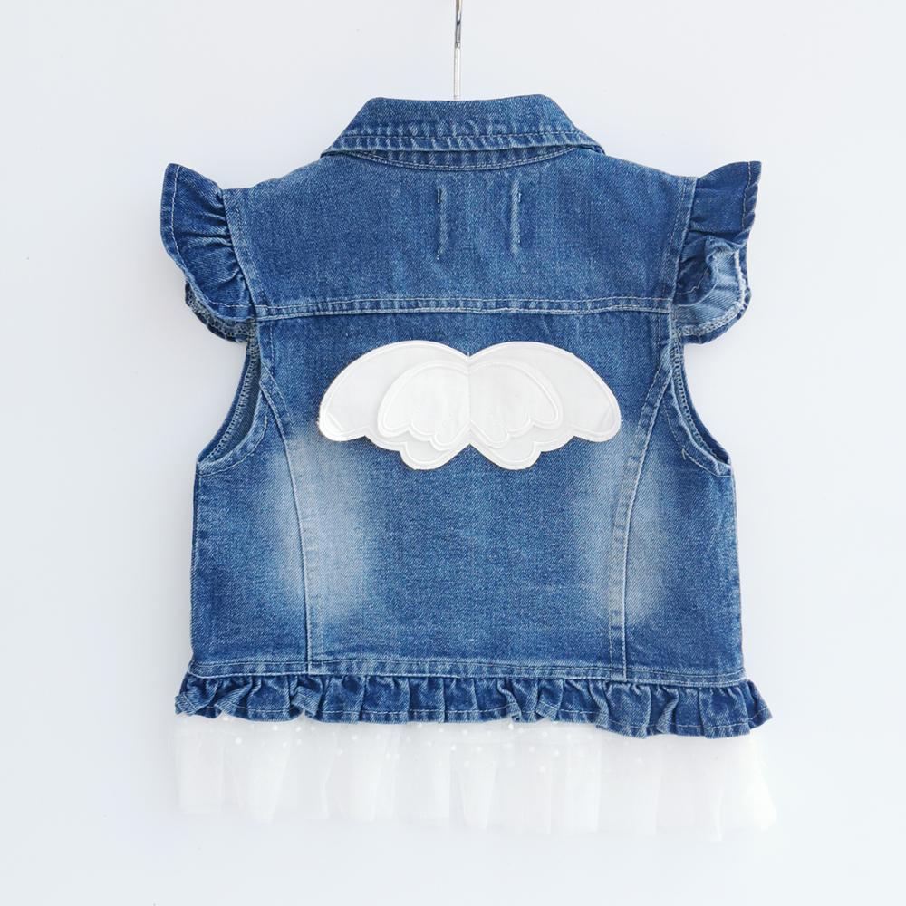 1-8t babyvest denim babe jeans jakke afslappet overtøj børnetøj forår efterår bebe tøj børn veste toldder toppe