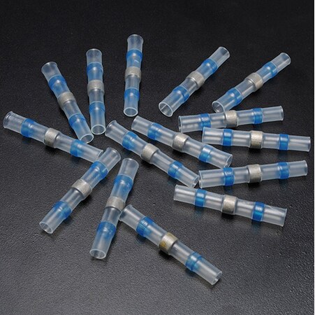 10/30/50PCS Waterproof Solder Seal Sleeve Splice Terminals Heat Shrink Electrical Wire Butt Connectors Kit Assortment 10-26AWG