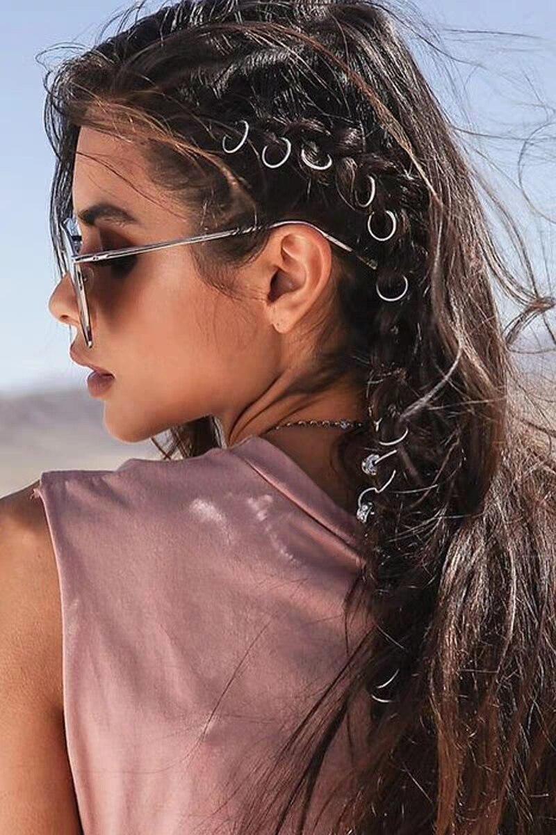 180Stck Flechten Haar Mithelfer Perlen 12mm oder 14mm Gold Haar flechten Dreadlock Perle Manschette Clip flechten Band kreis Bleifrei