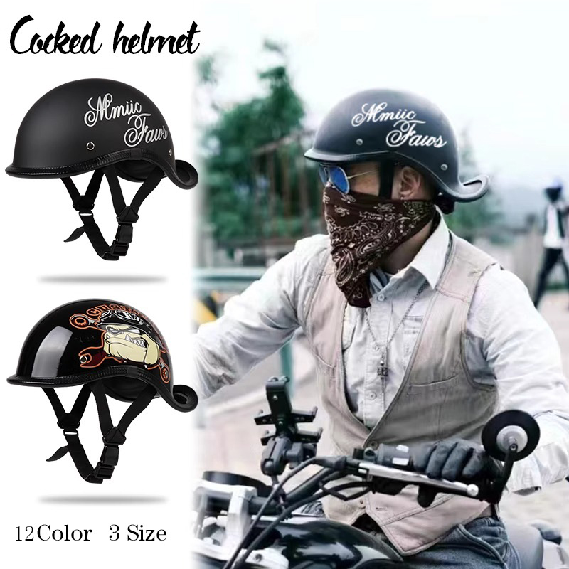 VGV moto demi-casque lunettes incluses véhicule électrique vélo Locomotive pour Cruiser rétro homme femmes scooter rue