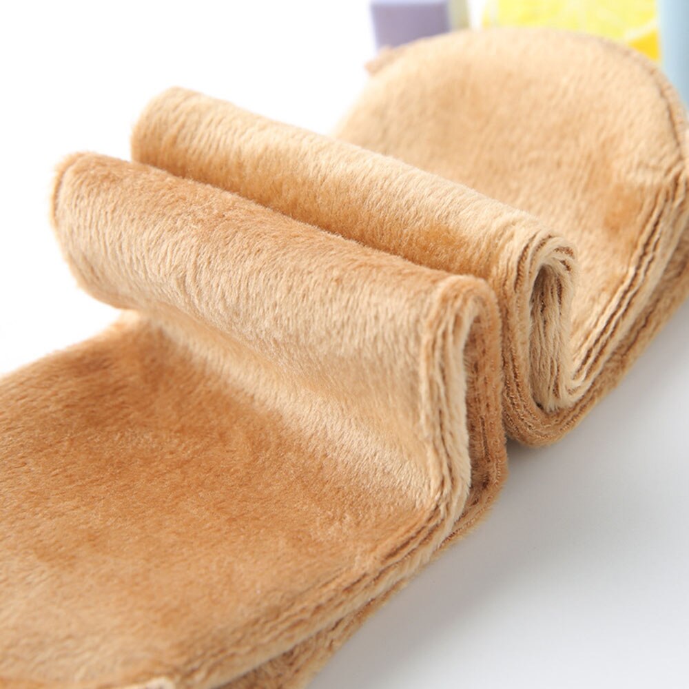 Calcetines gruesos de lana para mujer, medias gruesas y cálidas de Color sólido para mantener el calor, botas Unisex, calentador de lana térmica sin costuras para dormir, Invierno