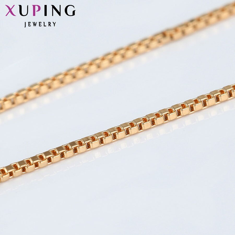 Xuping Necklace Big Long Necklace Gold Color Plated Necklace Women Chain Jewelry Top S11-42316